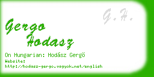 gergo hodasz business card