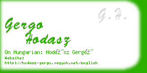 gergo hodasz business card